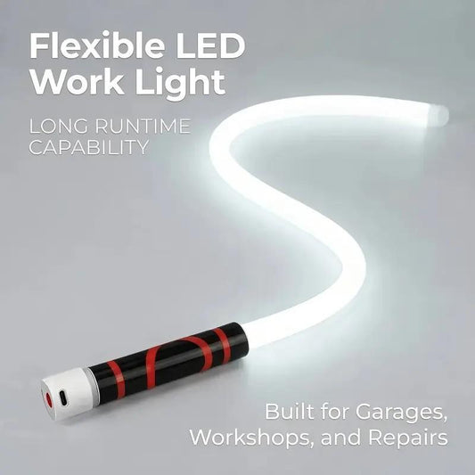 FlexBeam bendable LED work light, lit