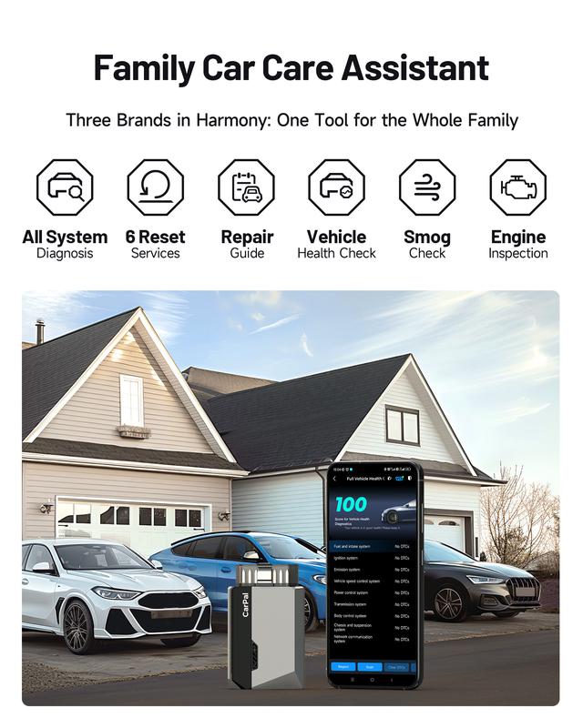 One scanner shared across the household's cars