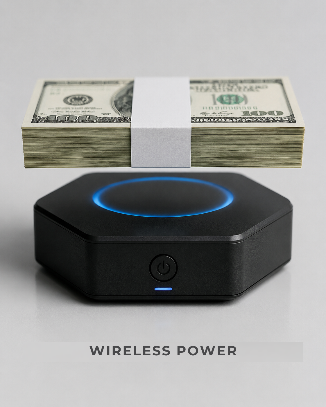 Hexagonal magnetic base with wireless power