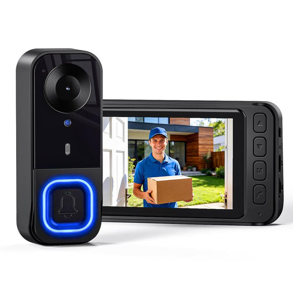 PorchView doorbell and its colour monitor