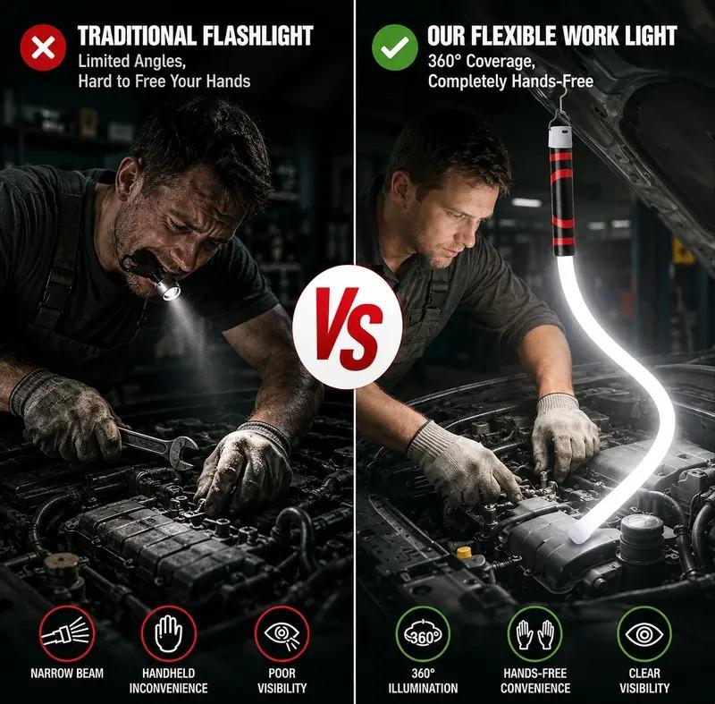 A torch leaves your hands full, the FlexBeam does not